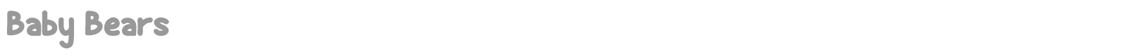 Baby Bears font preview